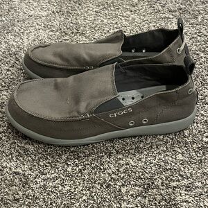 CROCS Men's Charcoal Slip-On Loafers